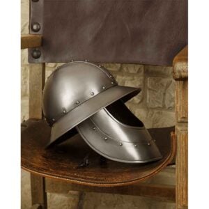 Steel Kettle Hat with Face Armour