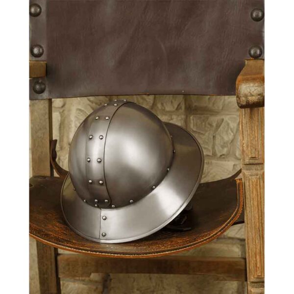 Steel Kettle Hat with Face Armour