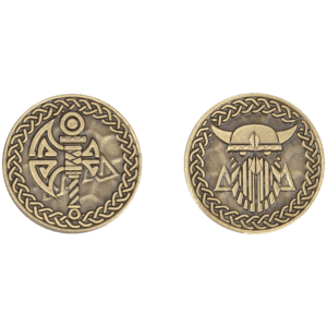 Set of 10 Gold Viking LARP Coin