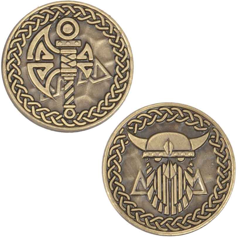 Set of 10 Gold LARP Coins