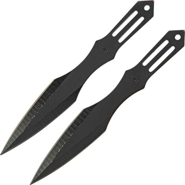 2 Piece Biohazard Dark Strike Throwing Knives