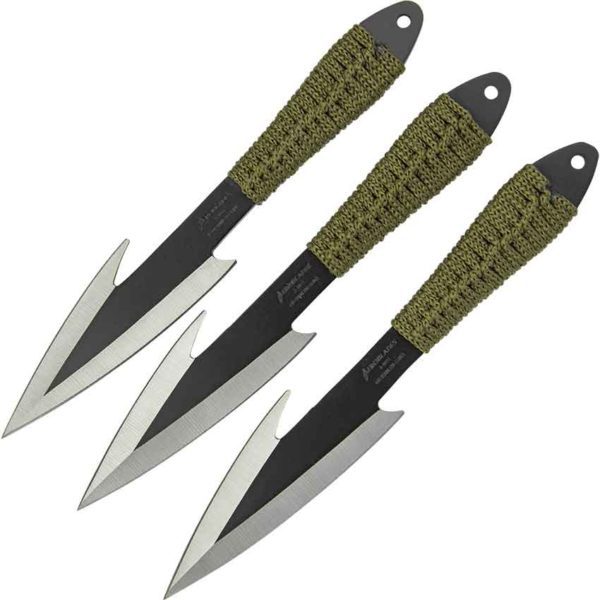 3 Piece Ninja Hunter Throwing Knives