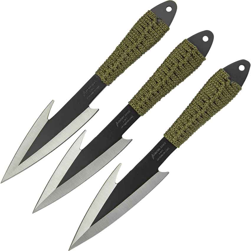 3 Piece Ninja Hunter Throwing Knives - NP-A3011-3 - Medieval Collectibles