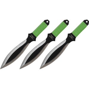 3 Piece Two Tone Leaf Throwing Knives