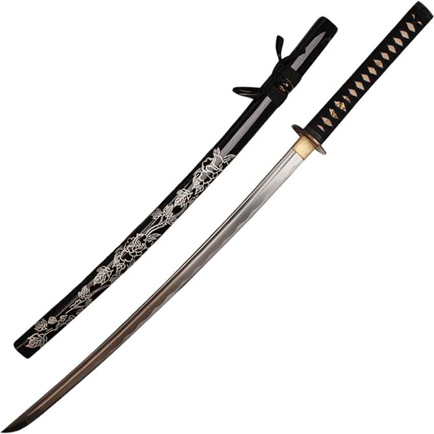 Flower Print Handmade Katana