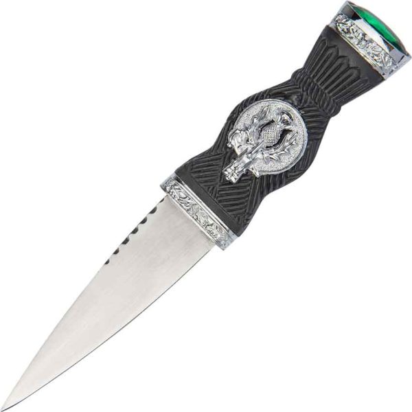 Green Gem Thistle Sgian Dubh
