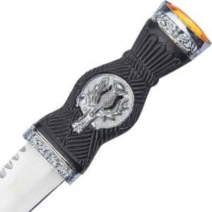 Yellow Gem Thistle Sgian Dubh