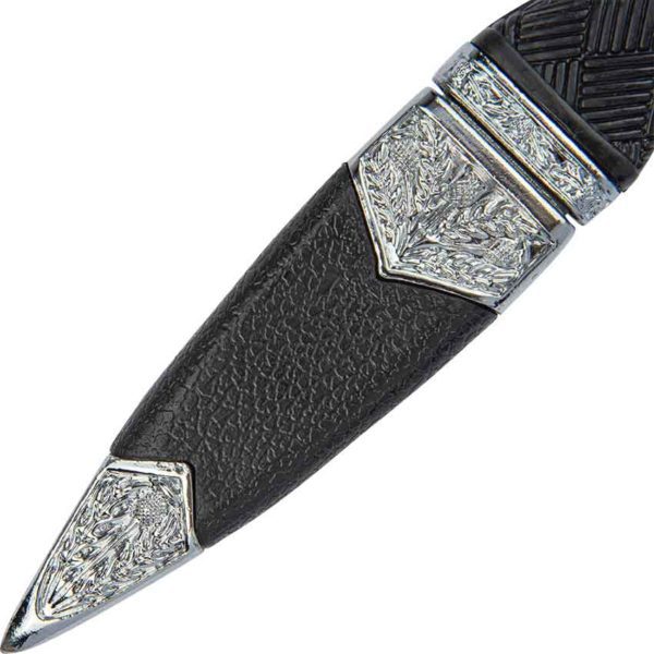 Blue Gem Cross-Hatch Sgian Dubh