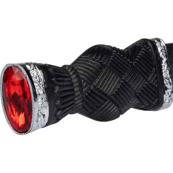 Red Gem Cross-Hatch Sgian Dubh