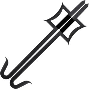 Black Chinese Hook Swords