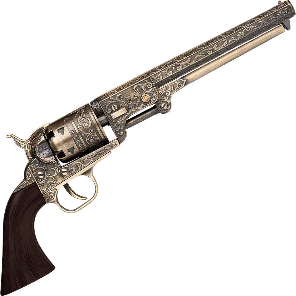 Antique Brass Revolver