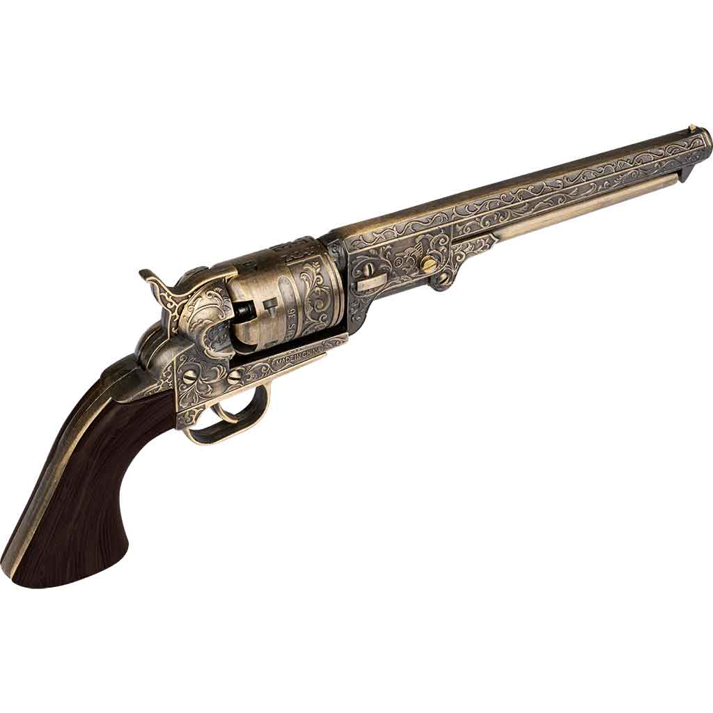Antique Brass Revolver
