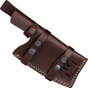 Serrated Damascus Steel Cleaver Knife