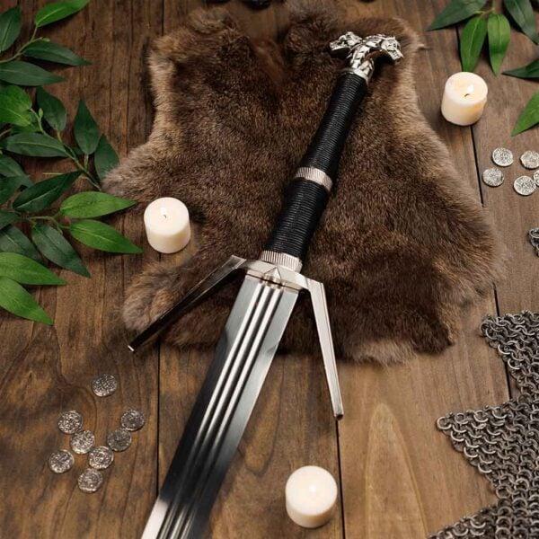 The Witcher III Decorative Silver Sword