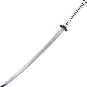 White Katana with Hidden Dagger