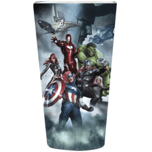 Avengers with Loki Pint Glass