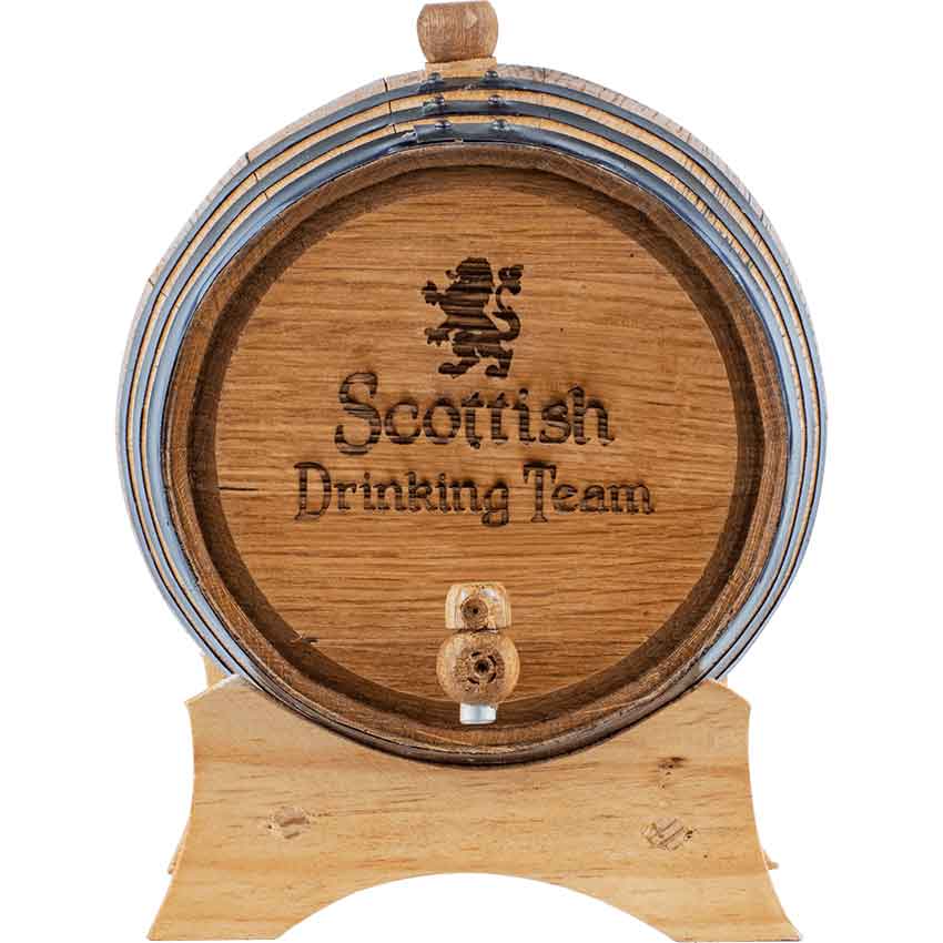 Scottish Drinking Team 5 Liter Oak Barrel