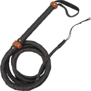 Black Large Split Hide Bullwhip