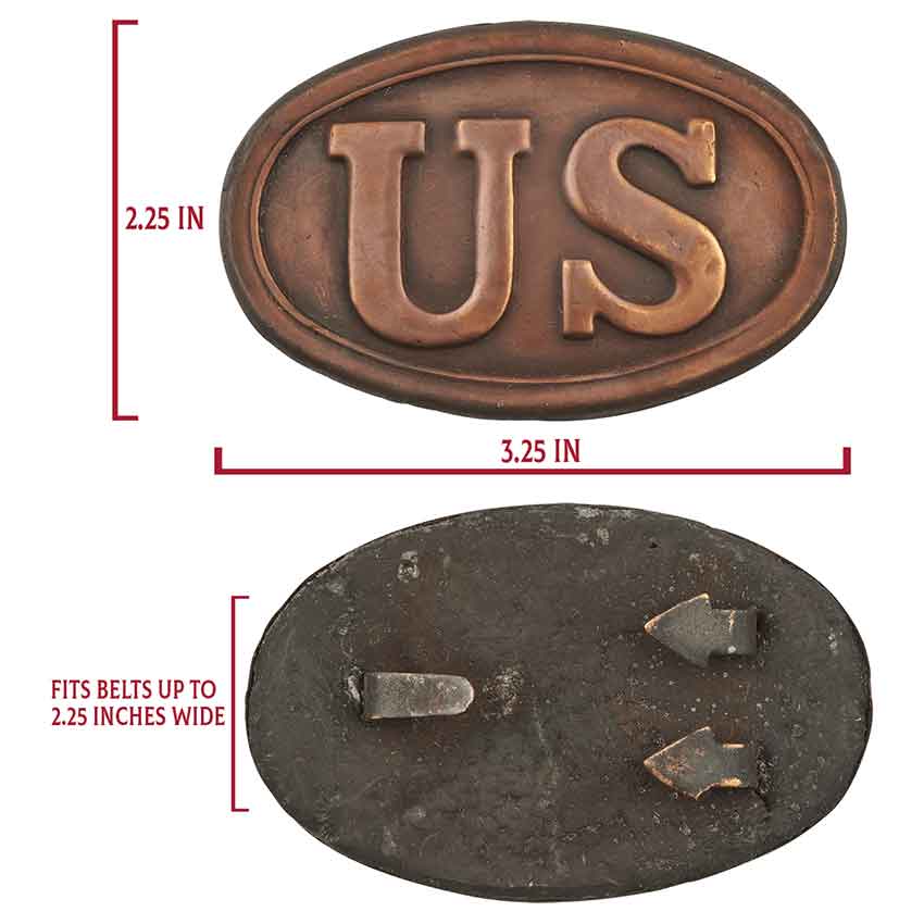 Oval U.S. Belt Buckle ONC03 Medieval Collectibles