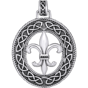 Fleur de Lis with Knotwork Pendant