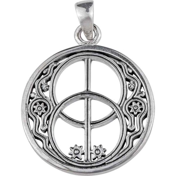 White Bronze Chalice Well Pendant