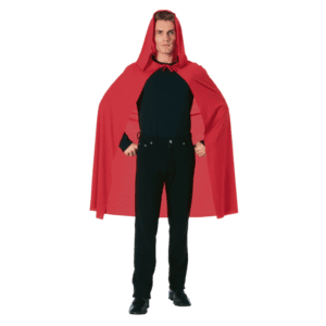 45 Inch Red Hooded Costume Cape