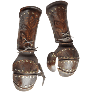 Odomar Viking Leather Gauntlets