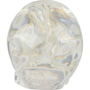 Small Translucent Skull Statue