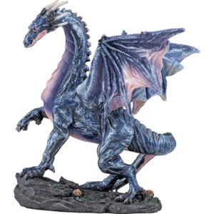 Small Midnight Dragon Statue