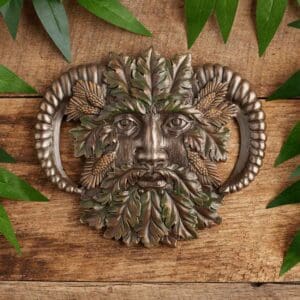 Fall Greenman Wall Plaque