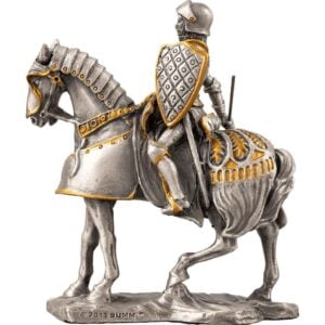 French Knight on Horseback Statue