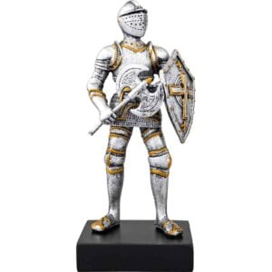 Medieval Knight with Axe Statue