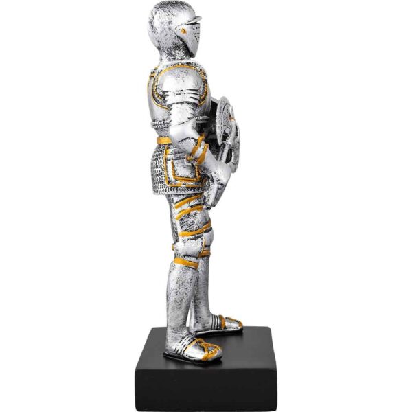 Medieval Knight with Axe Statue
