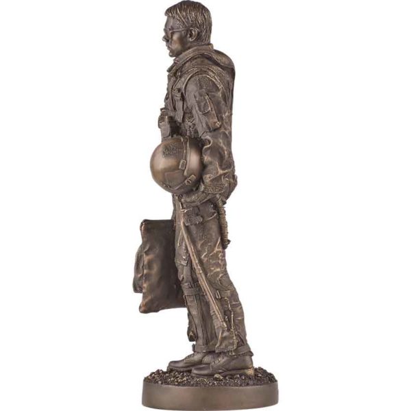 Jet Fighter Pilot Statue