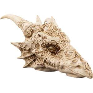 Elegant Dragon Skull Statue