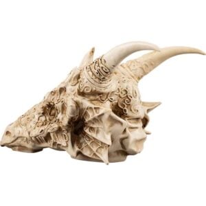 Elegant Dragon Skull Statue