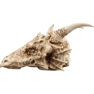 Elegant Dragon Skull Statue