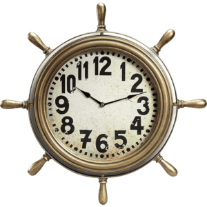 Ship Wheel Wall Clock