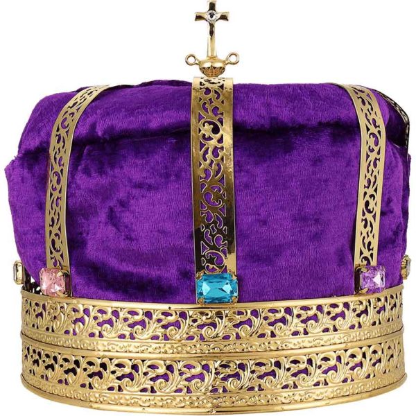 Gold and Purple Kings Crown