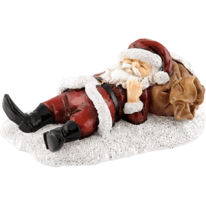 Napping Santa Statue