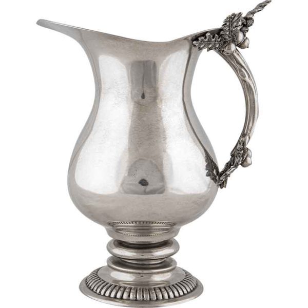 Acorn and Oak Leaf Pewter Pitcher