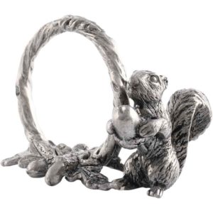 Pewter Squirrel Napkin Ring