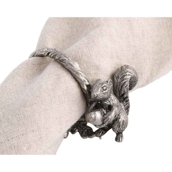 Pewter Squirrel Napkin Ring