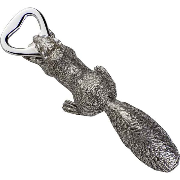 Pewter Squirrel Bottle Opener