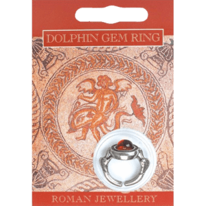Pewter Dolphin Gem Ring