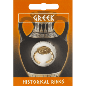 Gold Plated Greek Owl Coin Ring