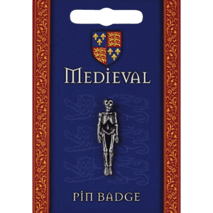 Heraldic Skeleton Pin Badge