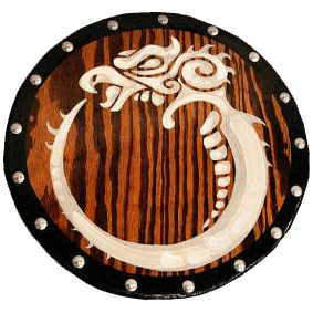 Wooden Celtic Griffin Shield