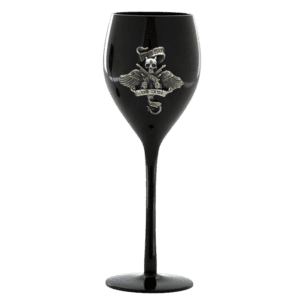 Drink First Die Later Wine Glass