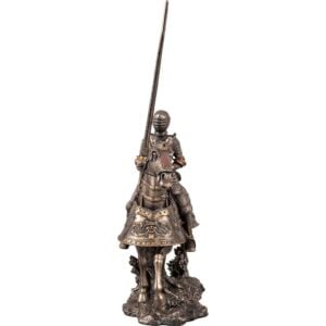 Jousting Armored Knight Statue